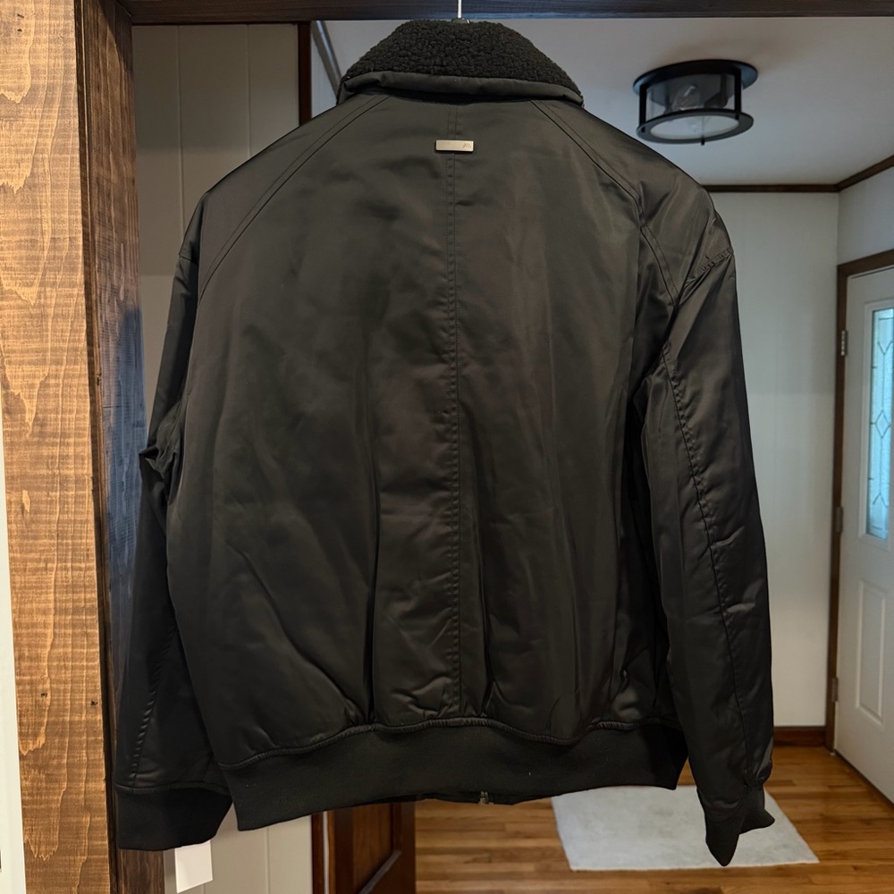 NWT Andrew Marc Sport Grafton Aviator Jacket- Black - Picture 2 of 12